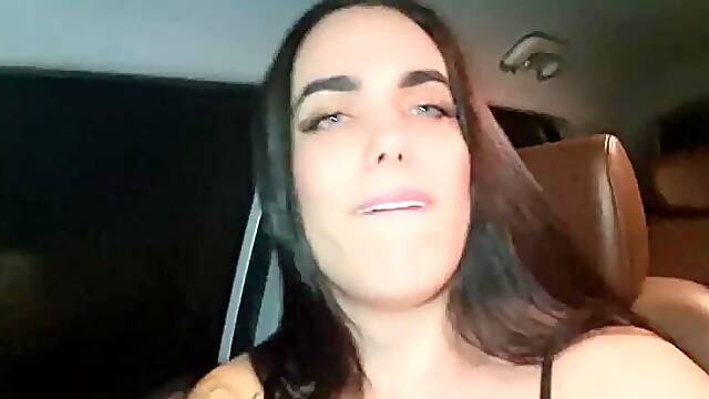 Ts Luana Dias Ended Up Fucking Her Gym Instructor In The Car & Creampied Him