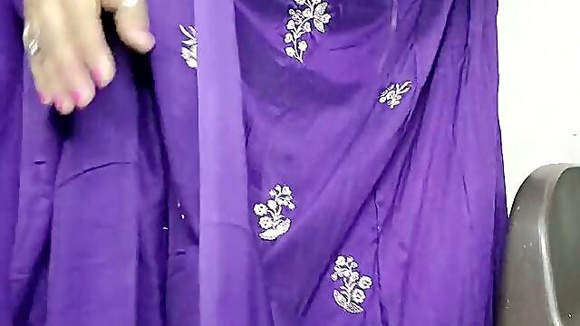 Purple Indian Wear Look