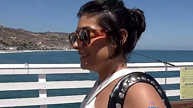 Latina teen Renae Cruz hot solo dildo masturbation