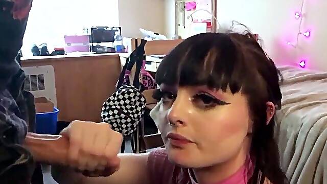 Goth Girl Sucking Cock Compilation