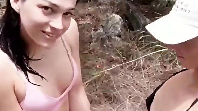 Shemale tranny using anal toys on kinky tgirl