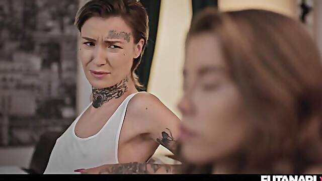 Eden and Tabithas cum in mouth smut