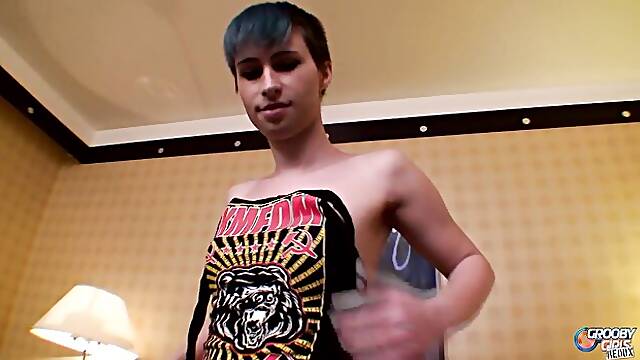Well-formed Sascha Ink at transgender trailer