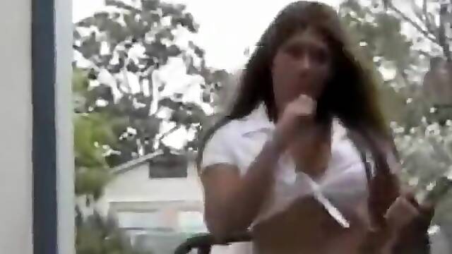 Stunning tranny Schoolgirl Khloe Hart!