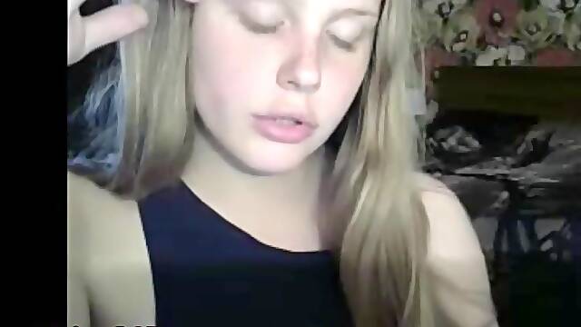 Blond teenager Russian transvestite cock wanking