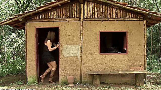Nasty Tranny Screwing Stud Hard Outdoor