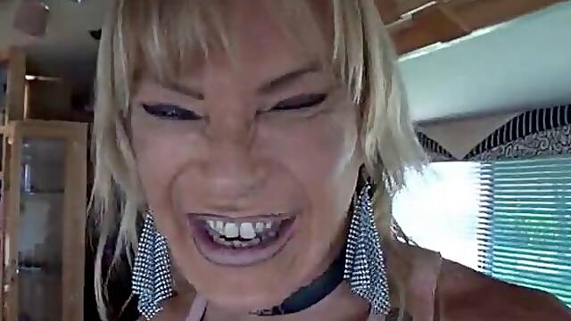 Interracial fuc for a blonde tranny whore