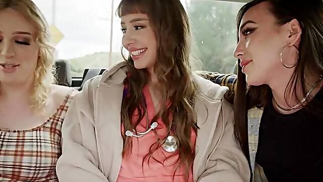 Shemale Porn Video TRANSFIXED - Trans Kasey Kei & Erica Cherry HARD FUCK Cis Stranger Girl In...