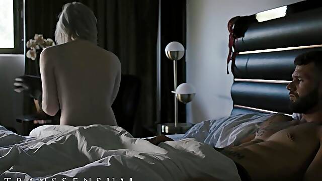 TRANSSENSUAL - Super hot Ella Hollywood’s Sultry Prayer In Couch Woos Johnny To Determine Their Future