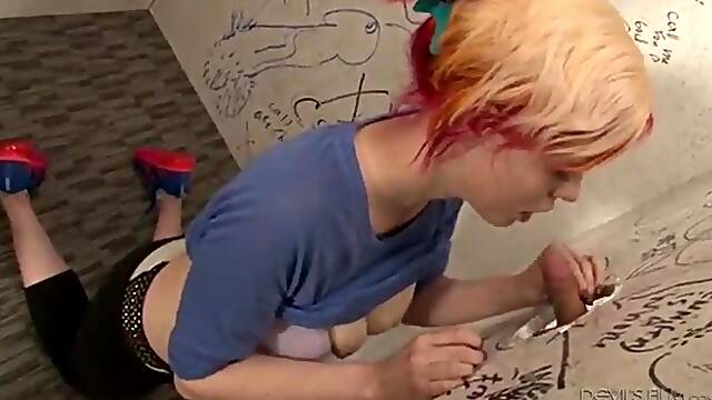 Enjoyment At The Gloryhole And Rock Hard plow With Kristy