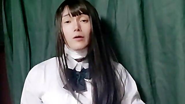 メスイキする女装子 Asian crossdresser taunting