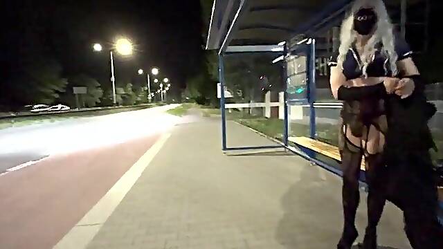 TRANS ACTING LIKE A STREET ESCORT DISPLAYING SPUNK-PUMP AMATEUR SHE-CREATURE ESCORT