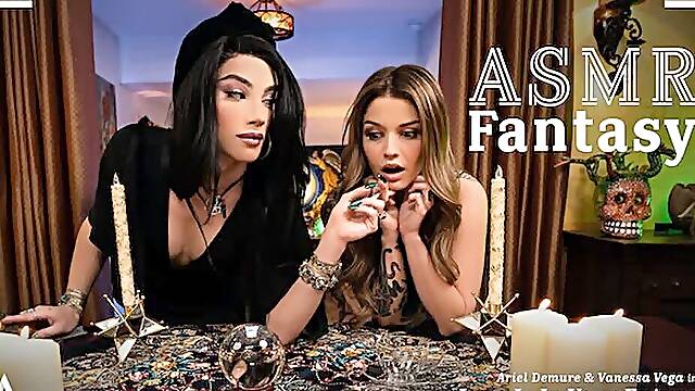 ASMR Fantasy - Trans Fortune Teller Ariel Demure Slides HER FORTUNE Into Satisfied Customer