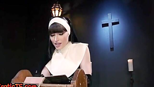 Bdsm Shemale Nun Bareback Fucked By Priest After Whipping