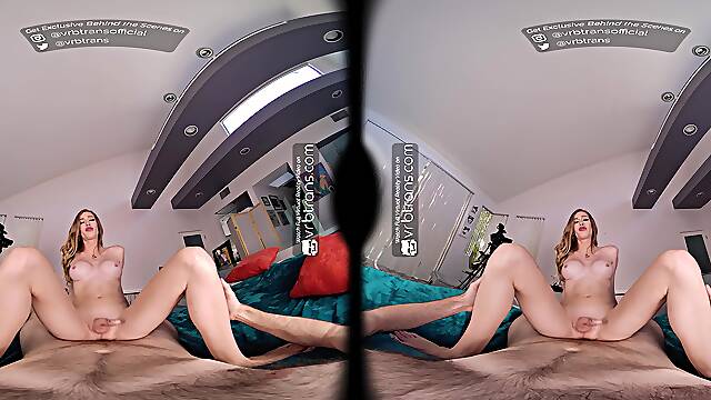 Anal fucking with ladyboy Crystal Thayer in POV VR Porn