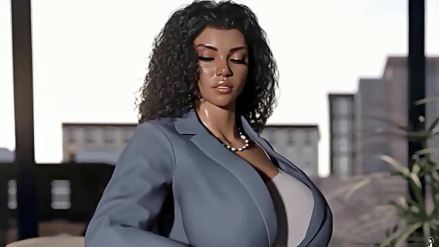 Sinless Thick PAWG gets tempted by her trans boss