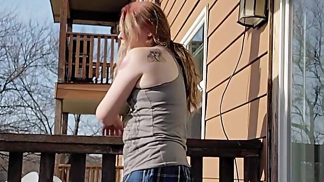Smokin' hawt smokin' alternative transgirl cute alternative gal rock upskirt cigarette 420