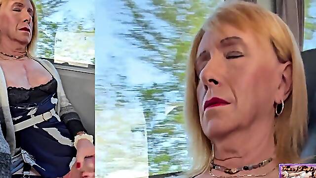 Trans Woman on a Bus Pulls Her Wang Out