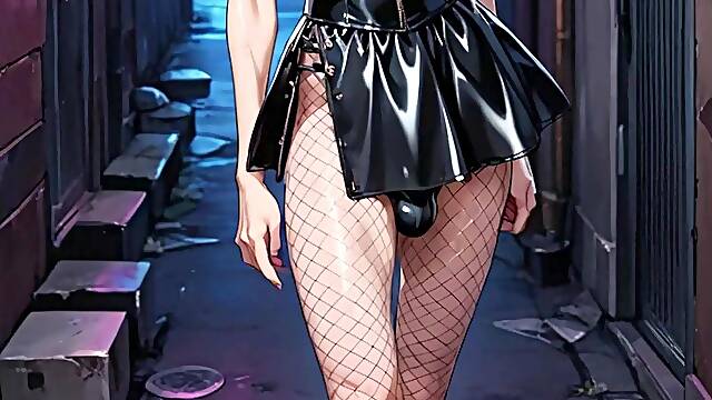 POV Sissy femboy invited u to screw her booty in a bawdy, damp alley. Comics Anime Femboy
