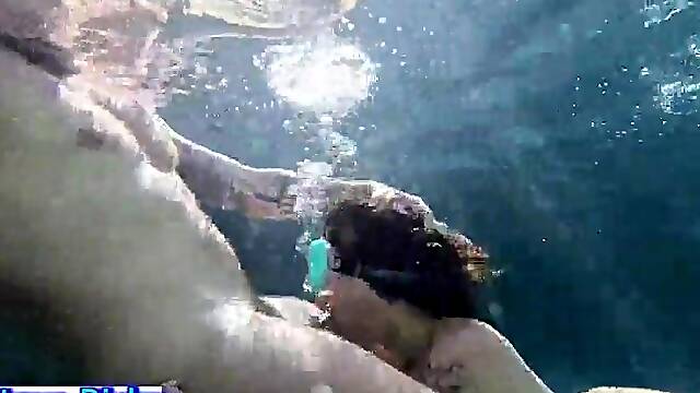 UNDERWATER Suck and Bang! Avid Swimming Pool Sex