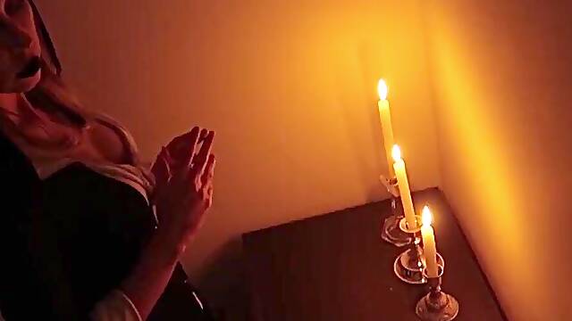 Witch suck penis of her copy - Halloween night.