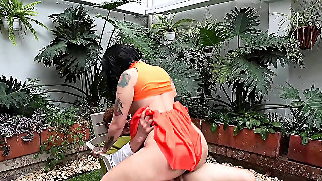 I Fulfill My Geek Boyfriends Dream of Dressing Me up and Giving Him My Biggest Butt