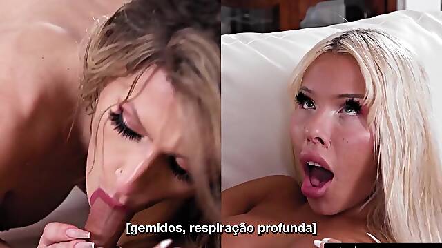 TRANSFIXED - Stacked Trans Brittney Kade Bangs Hawt Jade Venus Until That babe CUMS! PORTUGUESE SUBTITLES