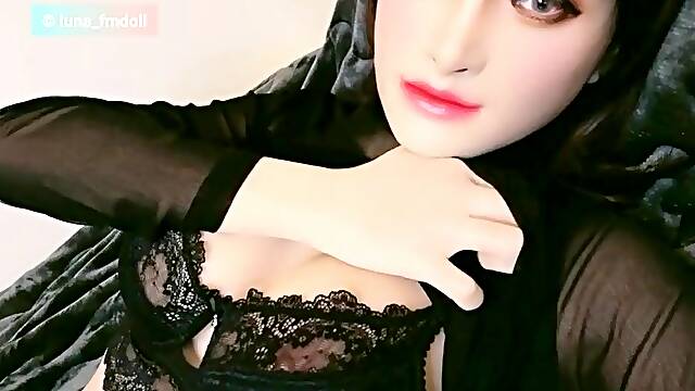 Female mask disguise crossdresser transformation mtf two