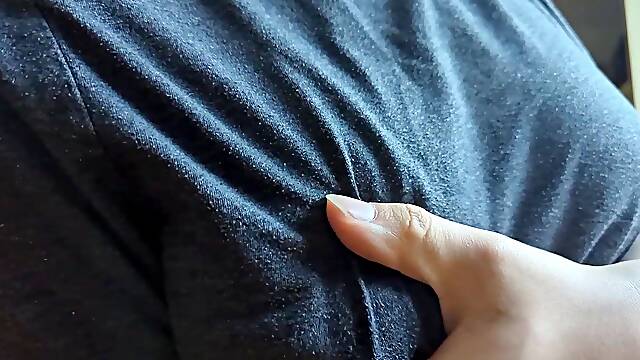 Groaning during the time that i milk myself throughout my shirt