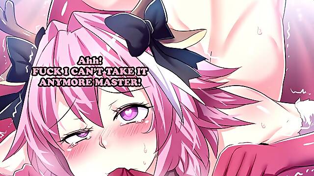 Fate Gauntlet Part 5 - JOI - Astolfos Quiz! (Femboy, fuck stick, Oral, internal ejaculation, Sissy, 2 Endings)