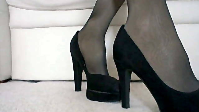 Grey Pleated Mini skirt smoke Pantyhose