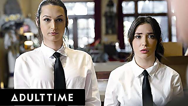 ADULT TIME - Busty T-Girl Khloe Kay And Bubble Butt Jane Wilde CAUGHT FUCKING AT WORK! FULL SCENE