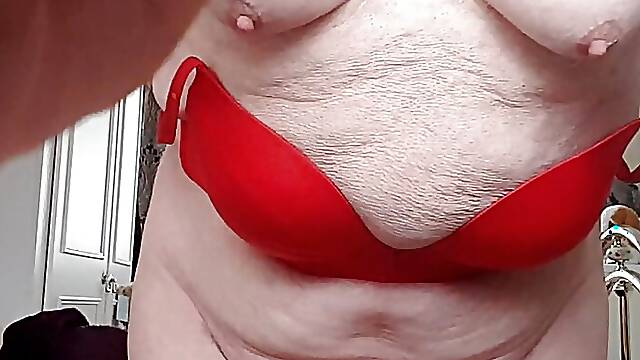 Morning play in a bikini