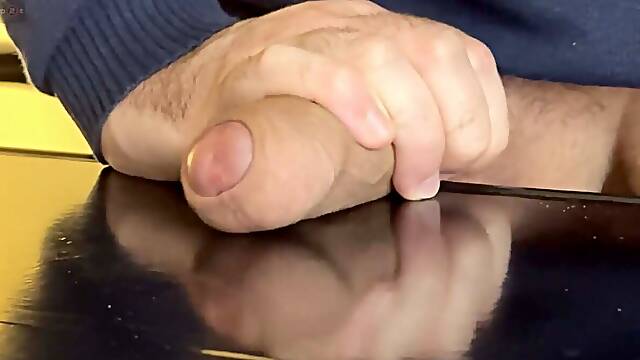 Man Moaning while Humping his own Hand and Talking Dirty until Intense Shaking Orgasm