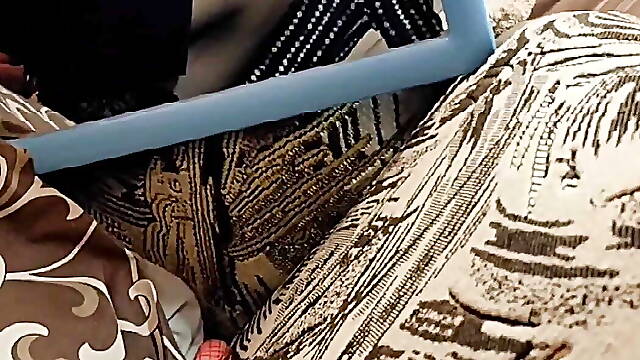 The first sensations of the sissy whore from the chastity belt