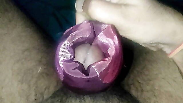 Satin silk handjob porn - Bhabhi satin suit rollover and cum of dick head (133)