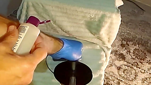 Skimpy lingerie FAT dildo