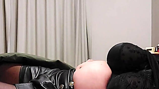 Zara Covered Leather Shorts