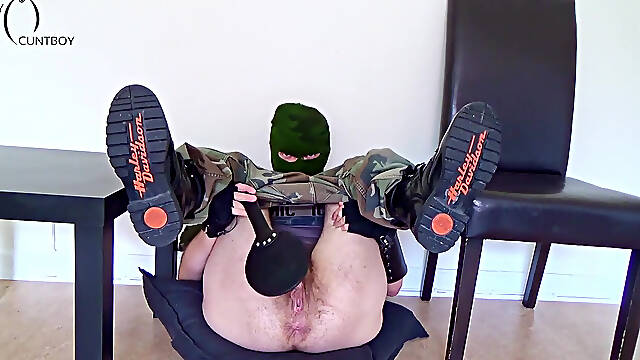 Ftm Soldier Receives Humiliating Pussy Discipline Training