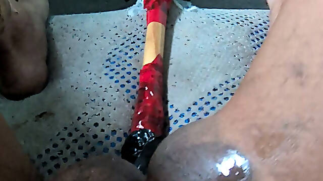 Anal orgasm in pantyhose