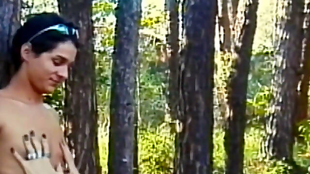 Insatiable Blonde 18yo Drains Transsexual Cock Outdoors