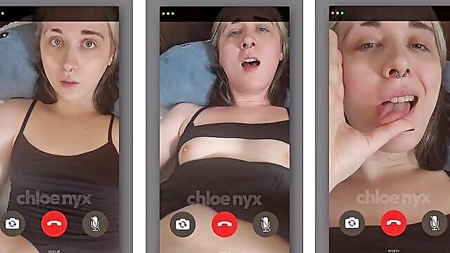 Pick up! Your trans gf Chloe calls you because shes horny...