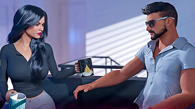 Being A wifey - v1.180 - Christine got a kick on David when she very first saw him