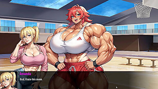 Futanari Muscle Growth World [ Femboy anime porn Game ] Ep.five Futa Giant Cock Sucking in Gloryhole!